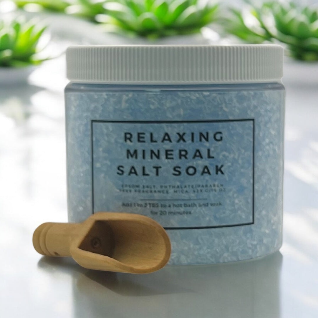 Relaxing Mineral Salt Soak - Blue