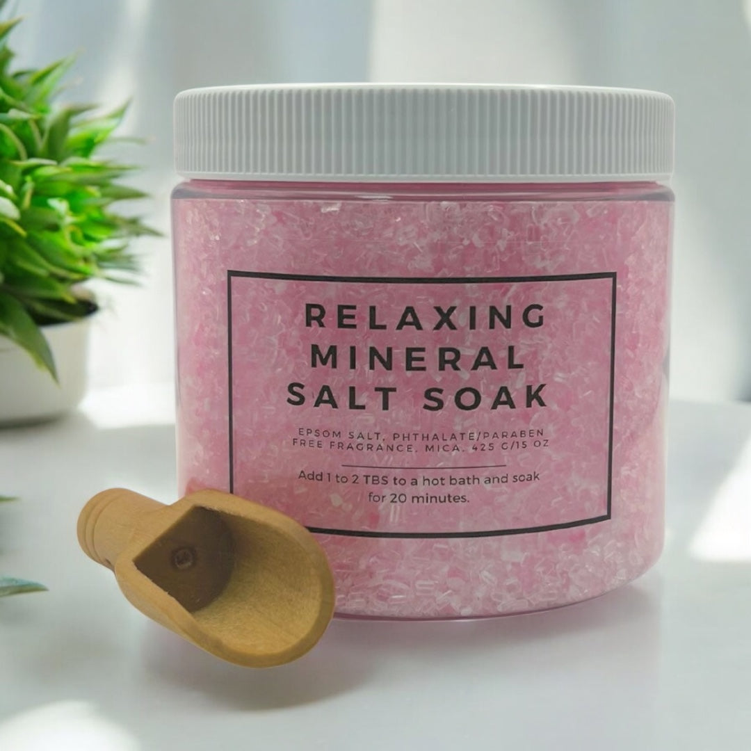 Relaxing Mineral Salt Soak - Candy Pink