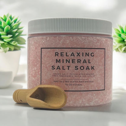 Relaxing Mineral Salt Soak - Red