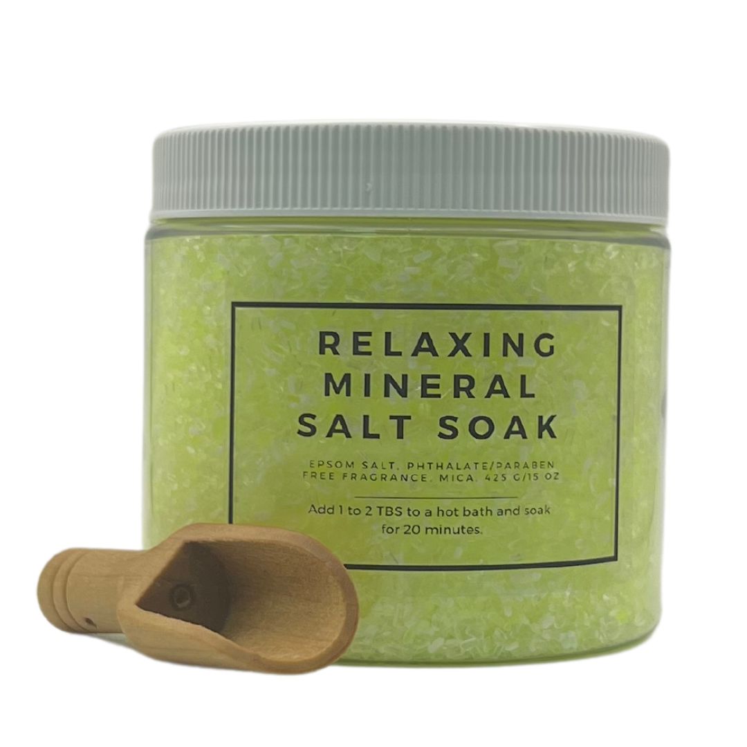 Relaxing Mineral Salt Soak - Neon Yellow